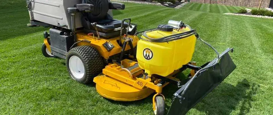 Weed control equipment at a home in St. Cloud, Minnesota.